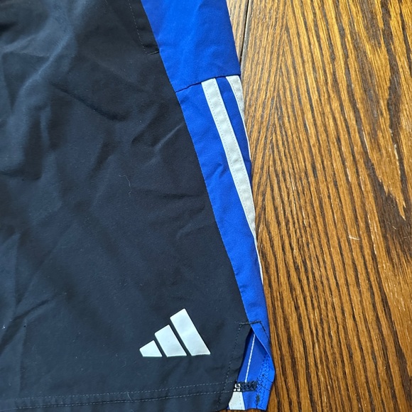 Adidas Black and Blue Sports Shorts - Picture 2 of 5
